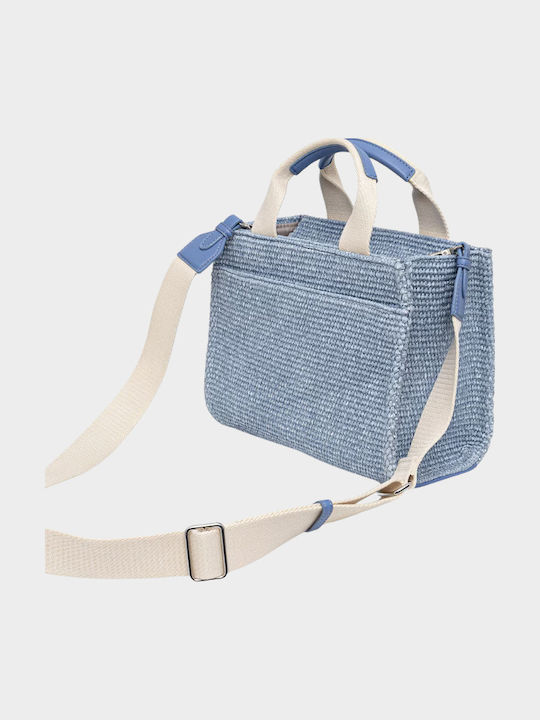 Fabric Women's Handbag Light Blue