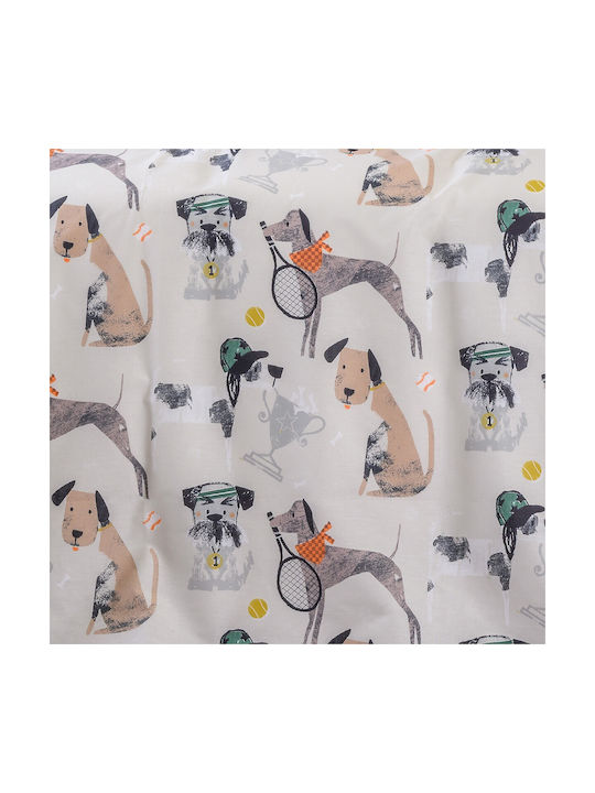 Melinen Σετ Μονά με Λάστιχο Doggy Kids Line 100x200cm