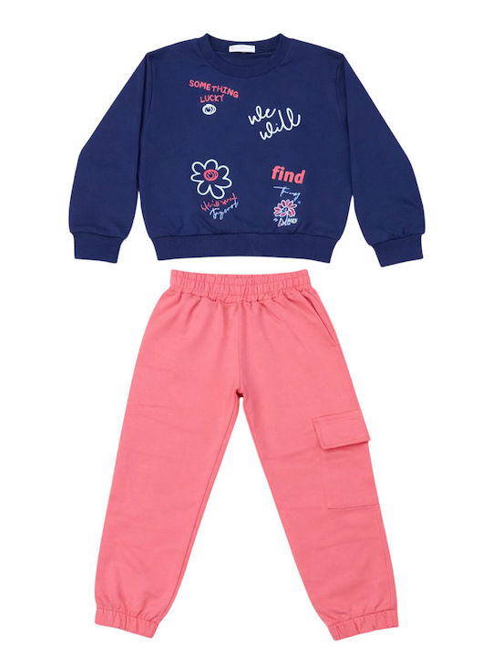 Kids Sweatpants Set Coral