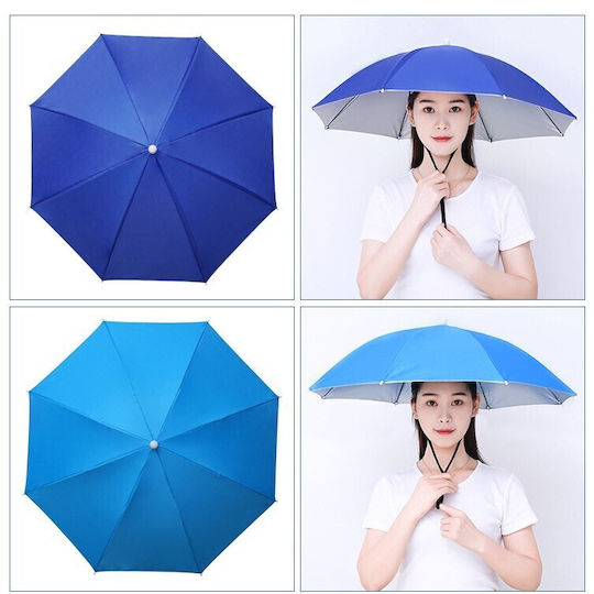 Kopfbedeckung Alista Home 69 Cm Durchmesser Verstellbarer Kopfriemen UV Regen Schutz Dunkelblau