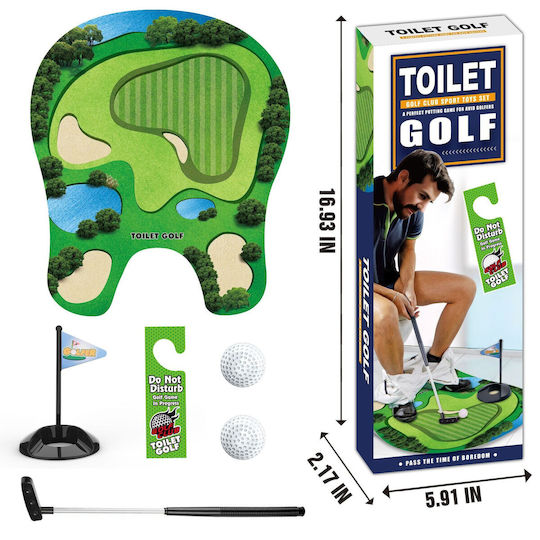 Covoraș De Baie Alista Home Design Teren De Golf Interactiv 14+ Ani Pvc 80 X 69 Cm Verde