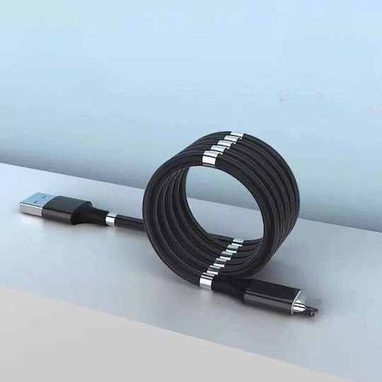 Fast Charging Cable Alista Home Usb Compatible Iphone Magnetic Absorption 1 M Black