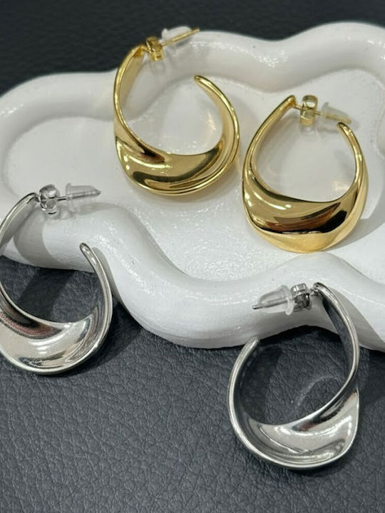 Elegant Ohrringe Ohrhänger aus Stahl Vergoldet