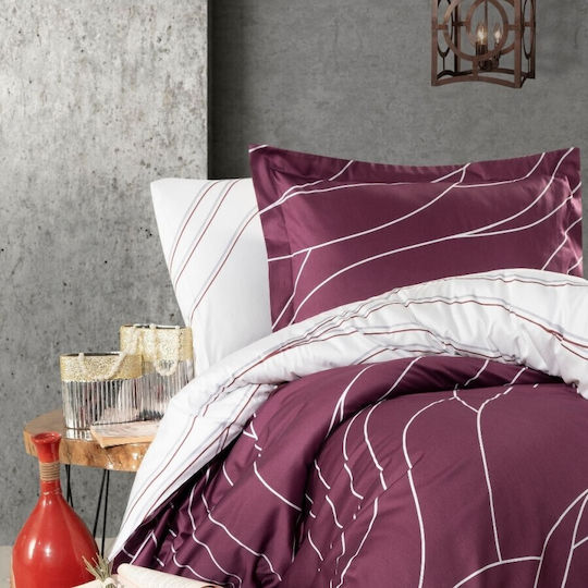 First Choice Σετ Διπλή 200x220cm Burgundy