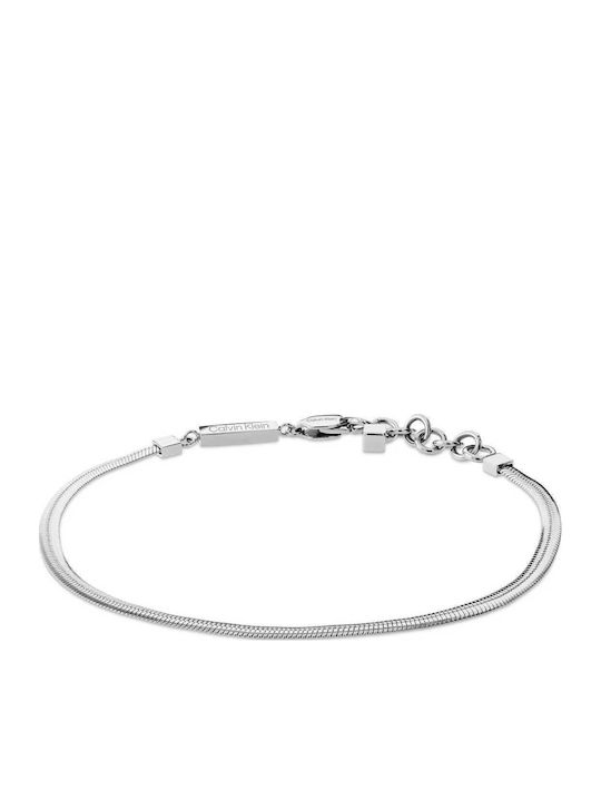 Calvin Klein Βραχιόλι από Ανοξείδωτο Ατσάλι 19.5cm
