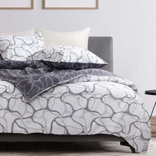 Majoli Bahar Set Huse Pentru Pilote Dublu 200x220cm Alb