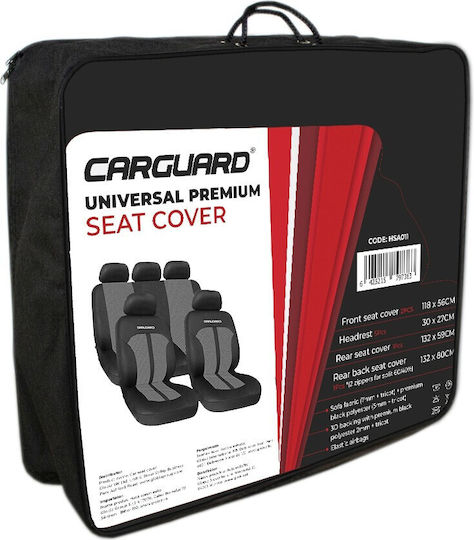 CarGuard CarGuard Polyester Autositzbezüge Grau / Schwarz