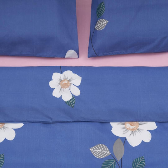 Vanora Doppelt Bettbezug 200x220cm Blau