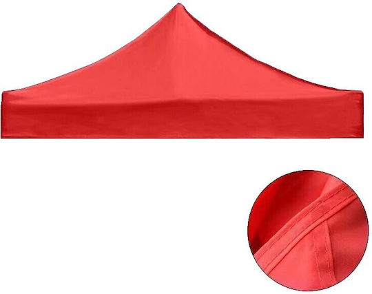 Alista Home Покривало за Беседка Червено с PVC Покритие 2x3m