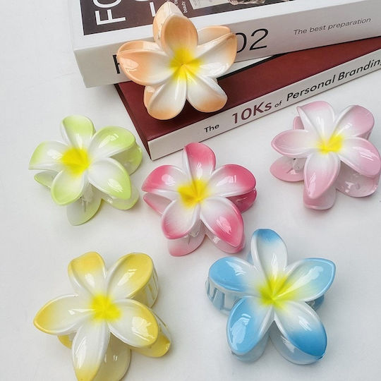 Hair Claw Clip with Flower