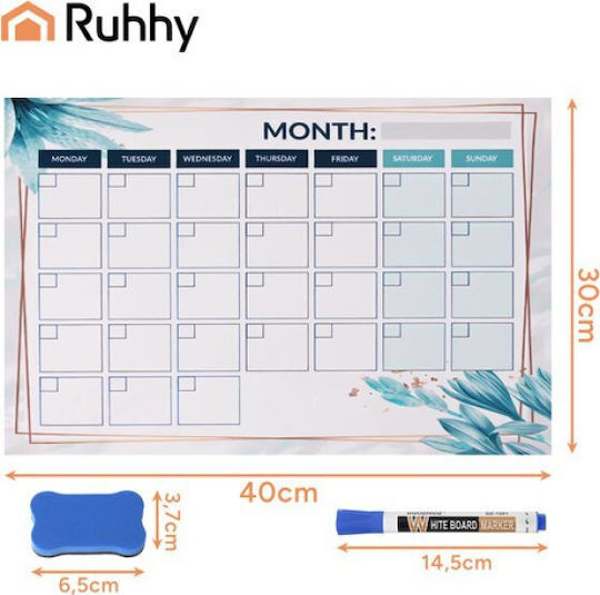 Ruhhy 26954 Magnetic Planner Calendar 18809-0