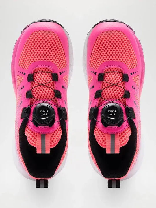 Kids Sports Shoes Running with Laces Pink