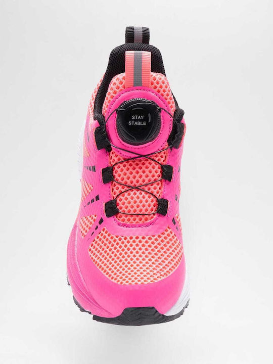 Kids Sports Shoes Running with Laces Pink