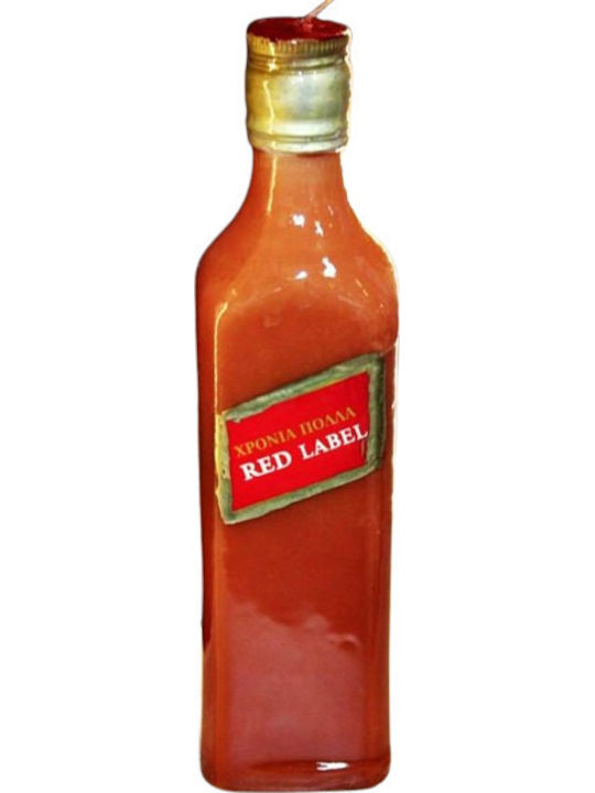 Whiskey Candle Round Red
