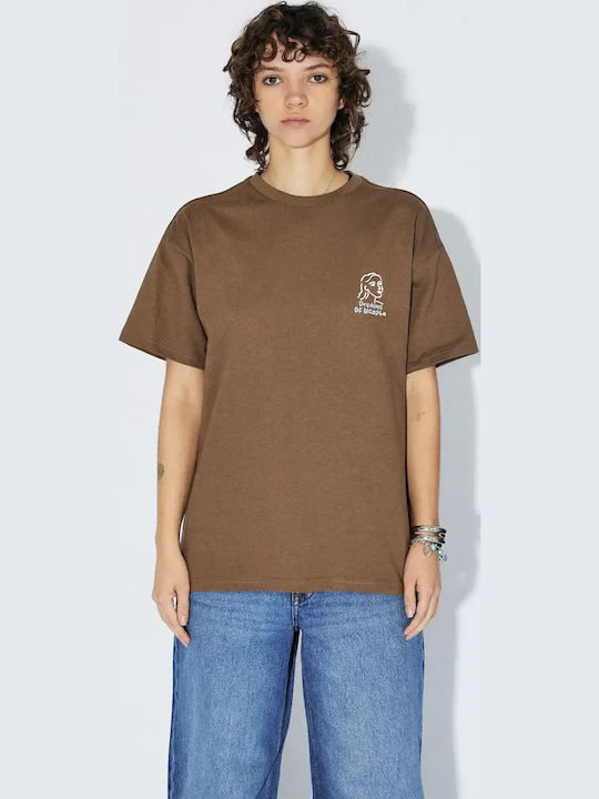 T-shirt Brown Draw 2411115-BG8-004
