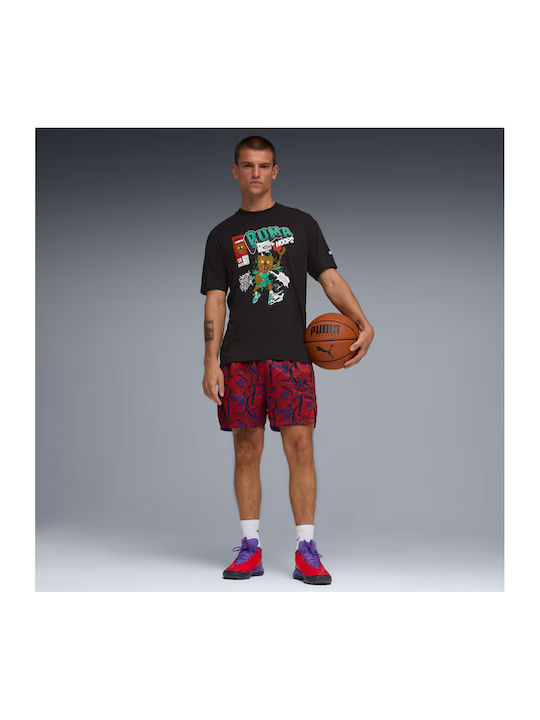 Sportliches Kurzarm T-Shirt Schwarz