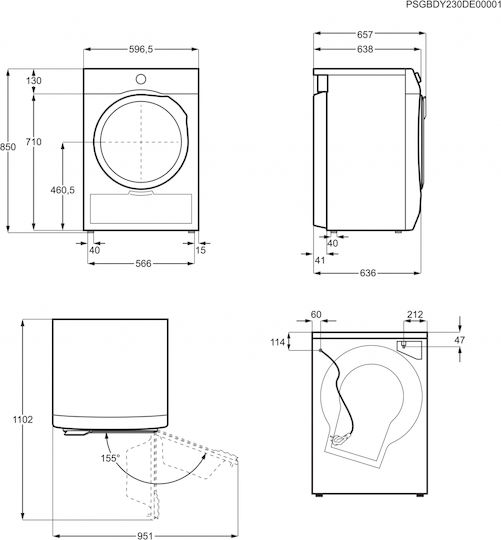 AEG TR9384CE Tumble Dryer 8kg with Heat Pump