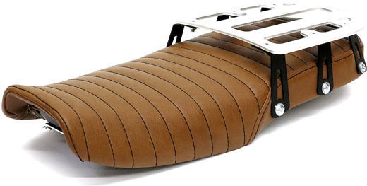 C-racer Мотоциклетна Седалка Тъмно Кафява C-racer Cx500 Flat Seat