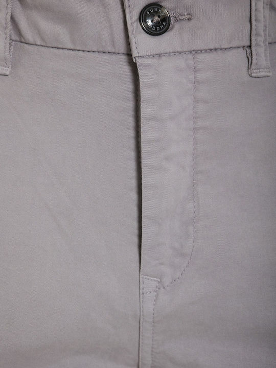 Herrenhosen Chinos Elastisch in Regulärer Passform Grau