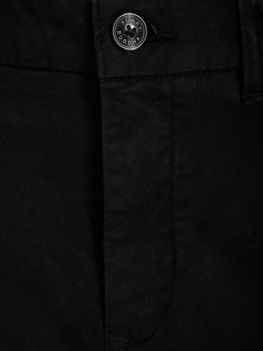 Pantaloni Chino Elastici Regular Negru