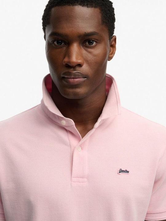 Polo Kurzarm Rosa Bluse