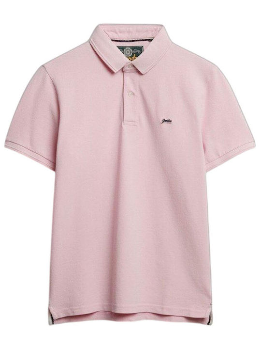 Polo Kurzarm Rosa Bluse