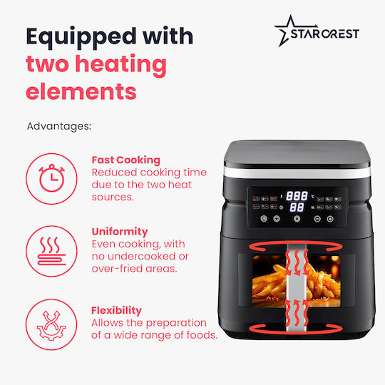 Starcrest Air Fryer 7lt Μαύρο