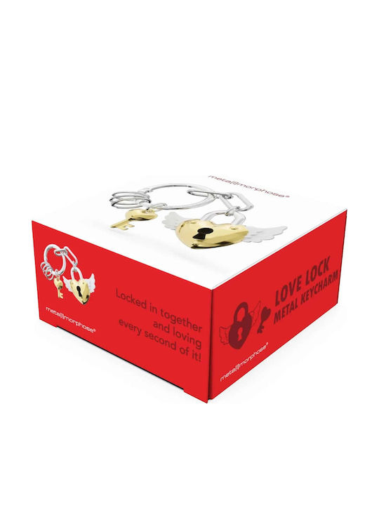 Metalmorphose Mtm417-02 Schlüsselanhänger Bagcharm Love Collection – Gold Love Lock W Schlüssel
