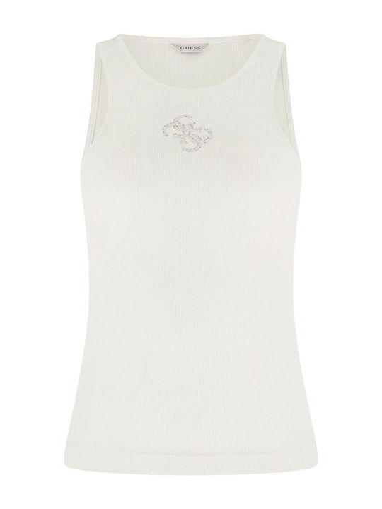 Women's Sleeveless White Blouse