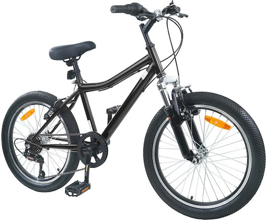 vidaXL 24" Kids' City Bicycle Black