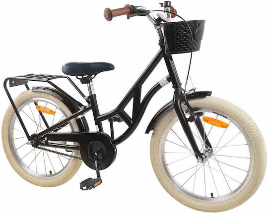 vidaXL Bicicletă Copii De Oraș 24" Neagră