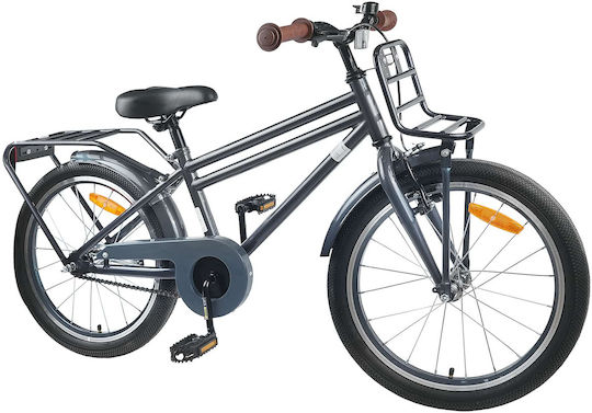 vidaXL 22" Детски Велосипед Градски Сив