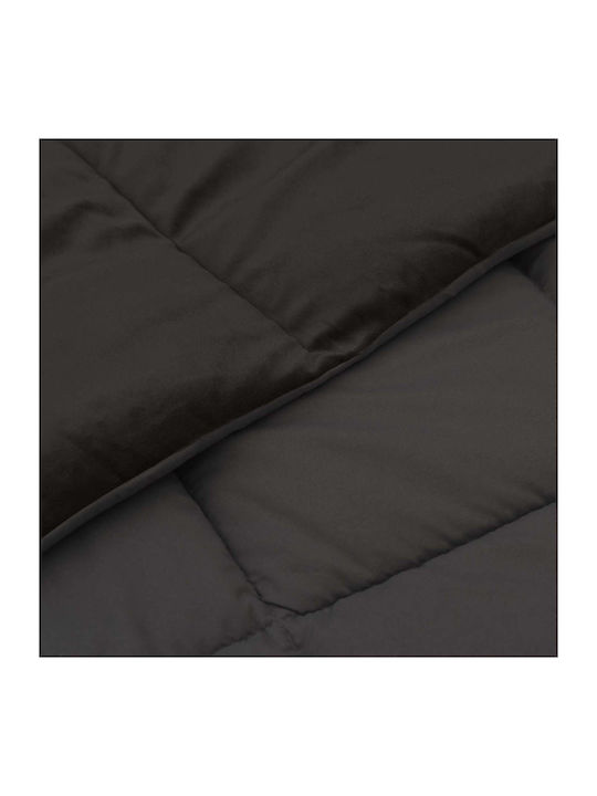 vidaXL Samt Decke Übergröße 220x260cm Anthrazit