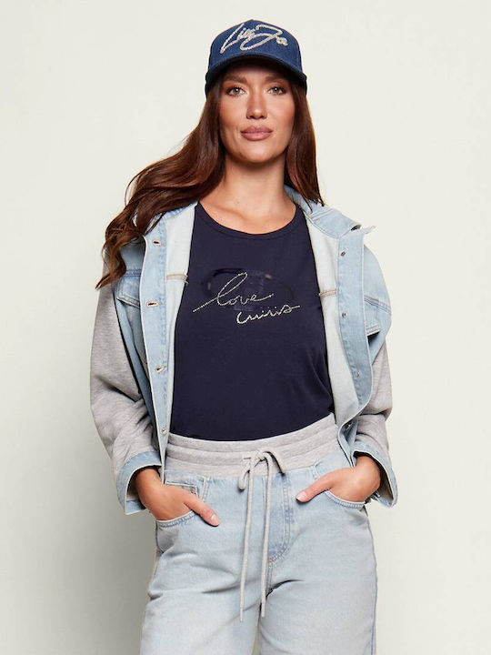 Γυναικείο Crop T-shirt Μπλε