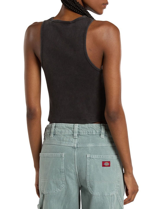 Dickies Plentywood Women's Blouse Cotton Sleeveless Black