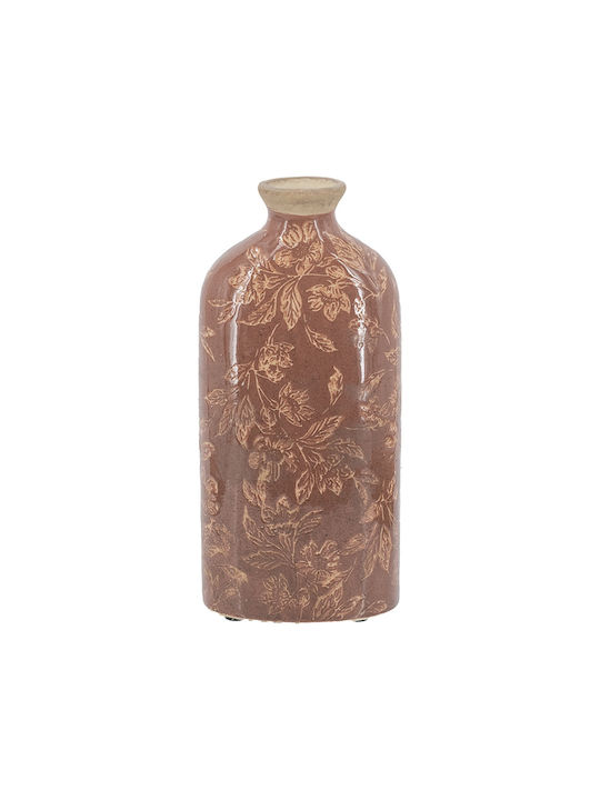 Artekko Decorative Ceramic Vase Aging Red 12x7.5xH26cm