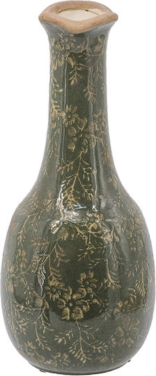 Artekko Decorative Vase Ceramic Aging Green H18xH36cm