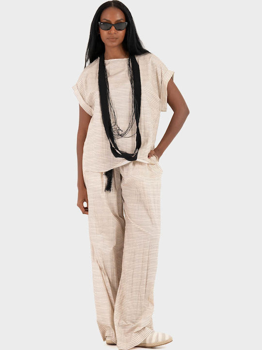Γυναικεία Μπλούζα Βαμβακερή Light Beige