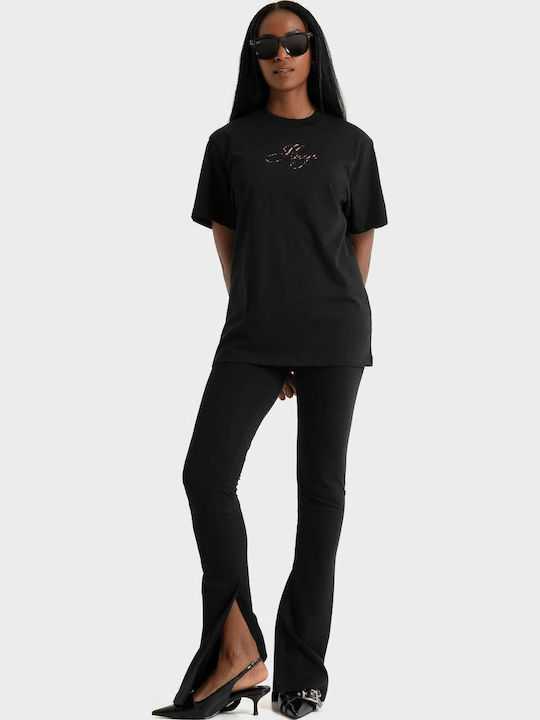 Women's Fabric Trousers Black