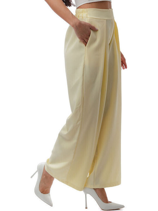 Yellow Pantaloons Pleats