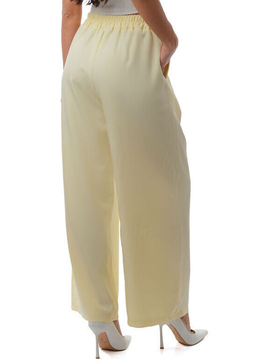 Yellow Pantaloons Pleats