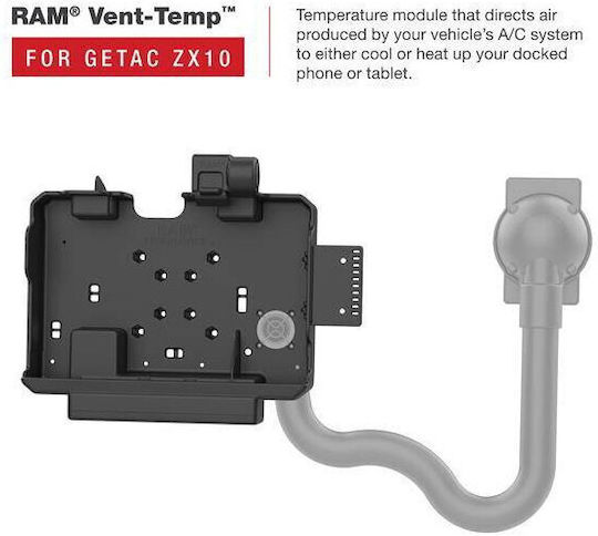 Ram Mounts Ram Form-fit Dock Alimentat Getac Zx10 Multicolor
