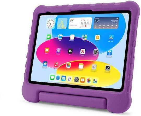 Pipetto Durable Back Cover For Kids Purple Apple Ipad 10.9 (2022) Ipad 11 (2025) Ipad Air 11