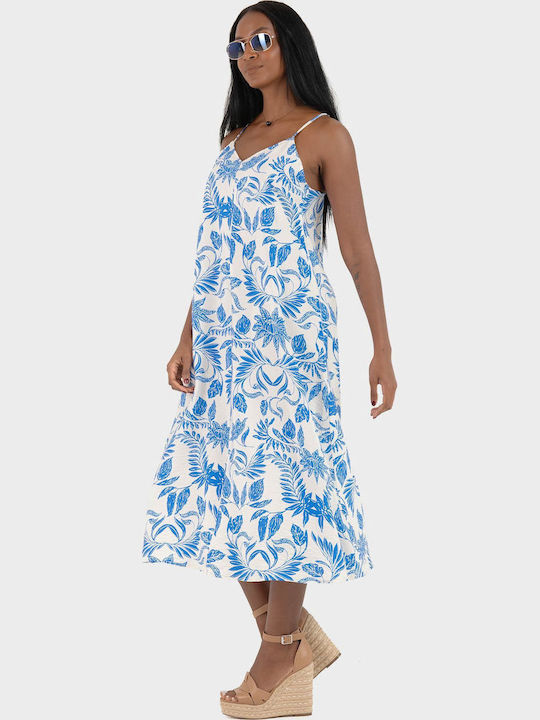 Josie Καλοκαιρινό Midi Φόρεμα Off White