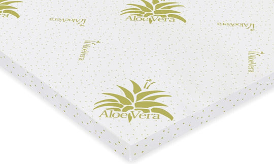 Green Future Free Air Mattress Topper Semi-Double Memory Foam Infused with Aloe 120x200x3cm