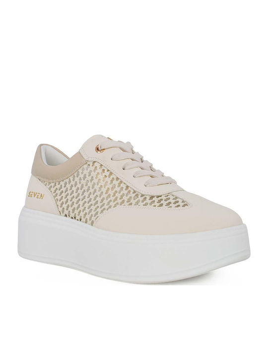 Women's Sneakers Beige / Gold