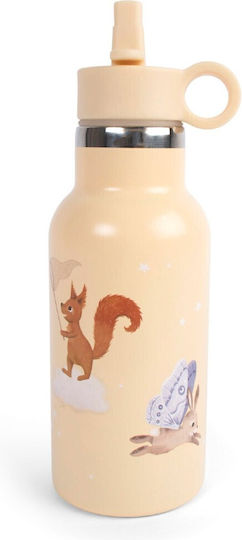 Filibabba Kids Water Bottle Thermos Stainless Steel with Screw-on Cap Non Spill