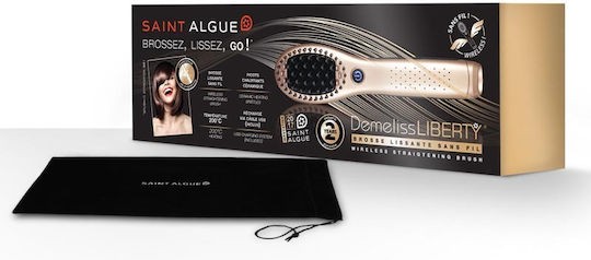 Ceramic Electric Hair Brush for Hair Straightening 26W