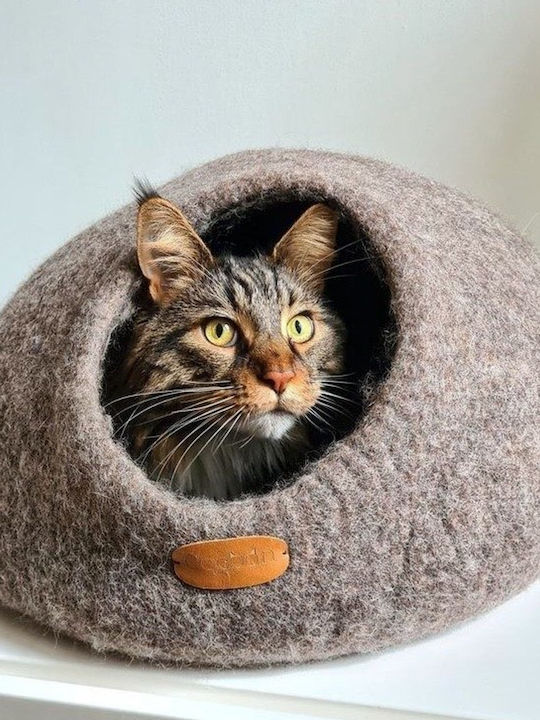 Cocoon Korb Handgemachtes Hundebett Nest Braun