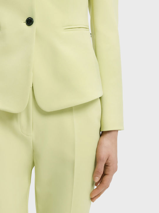 Hugo Women's Blazer Yellow Green